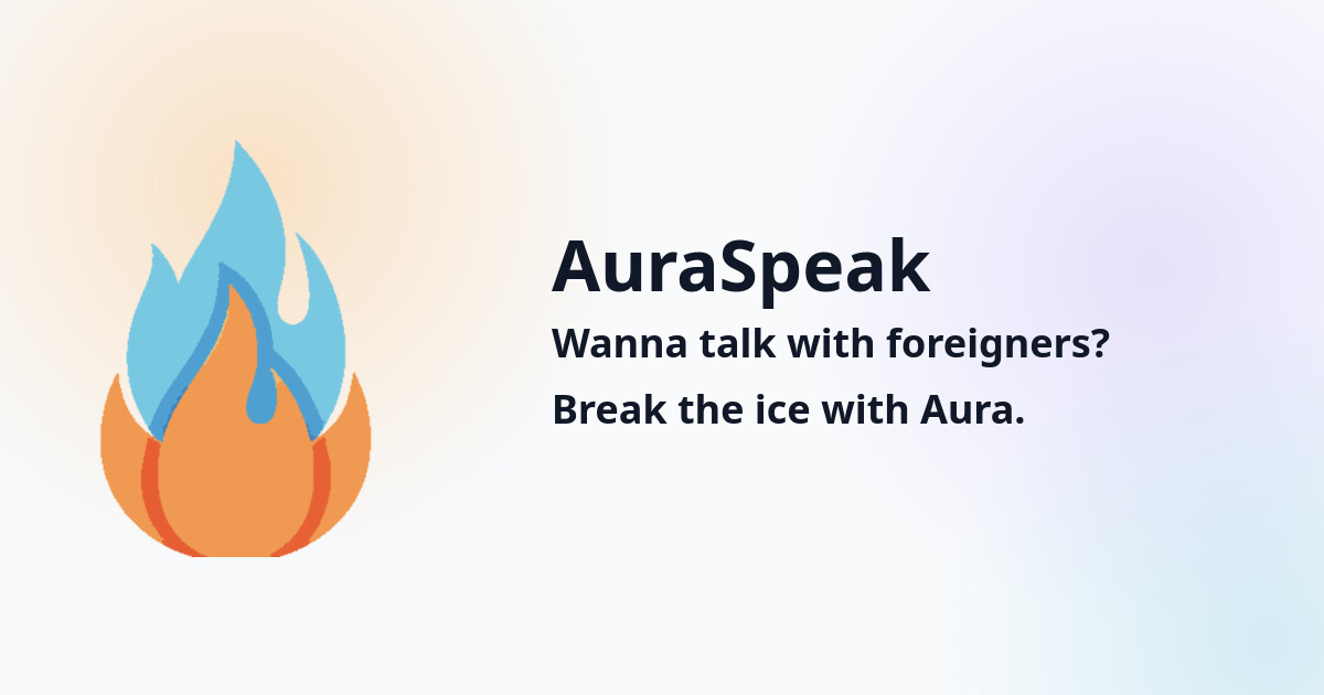AuraSpeak — official preview image